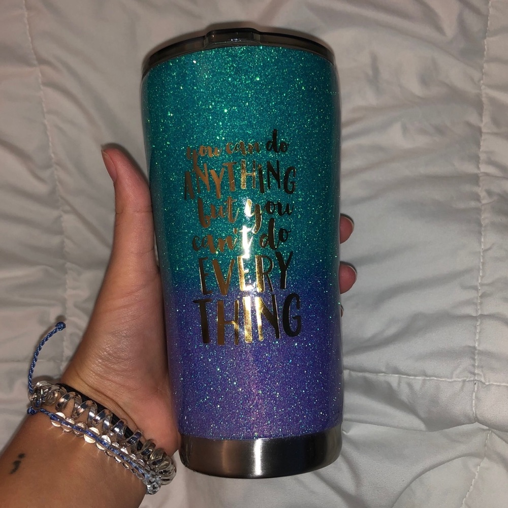 Glitter tumbler homemade/ 20 oz